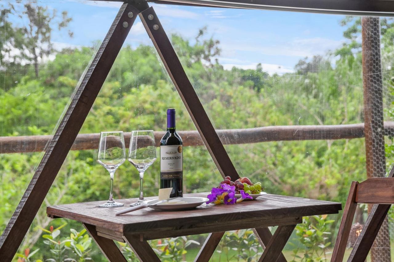 Glamping Serra Da Canastra - Casinha De Hortela - Domo Embauba Delfinopolis Bagian luar foto