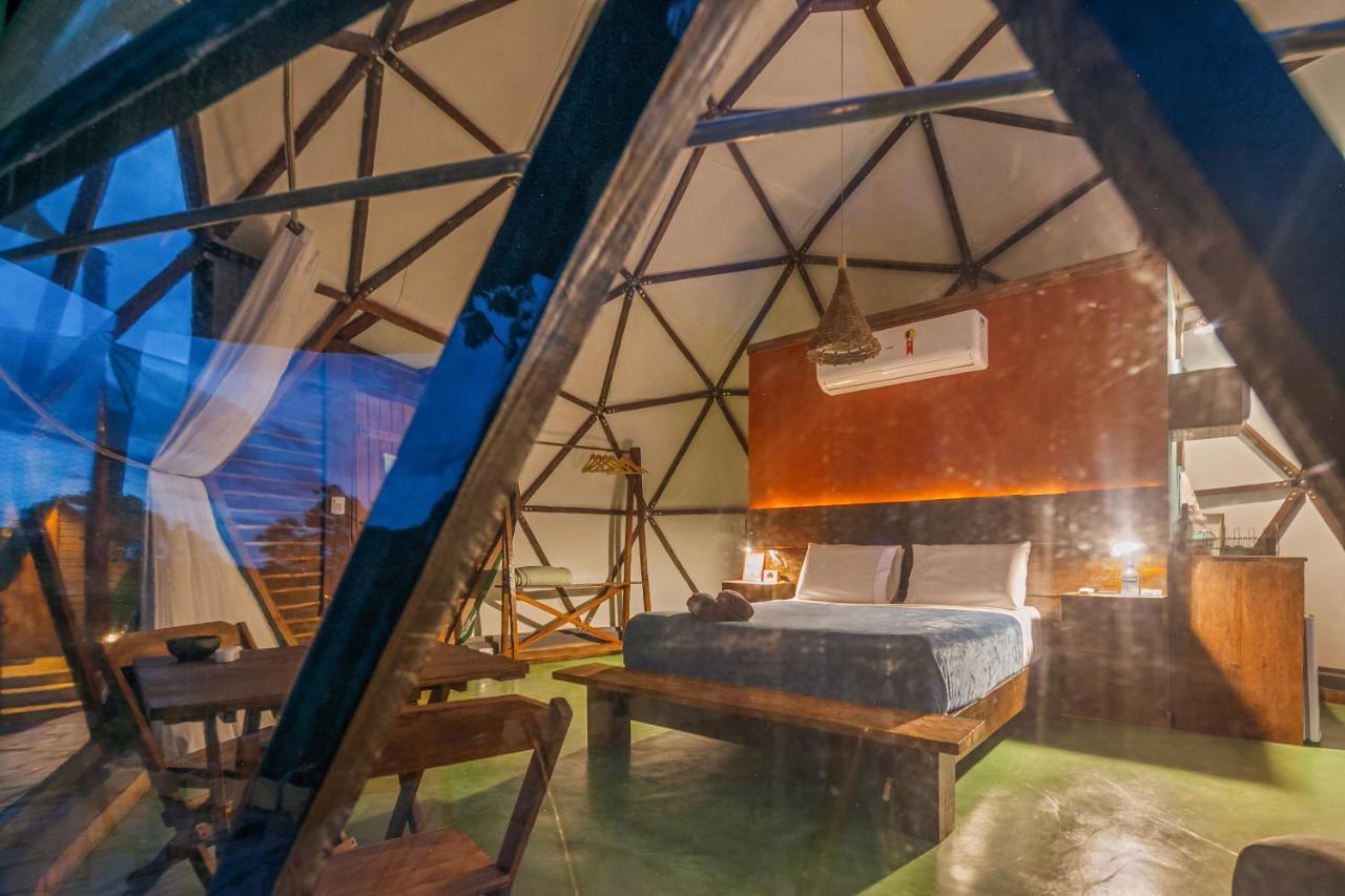 Glamping Serra Da Canastra - Casinha De Hortela - Domo Embauba Delfinopolis Bagian luar foto